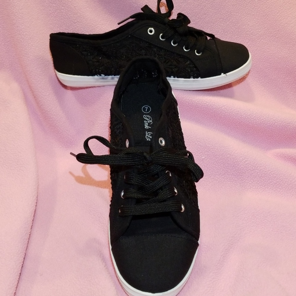 PINK LABEL MACRAME SNEAKERS